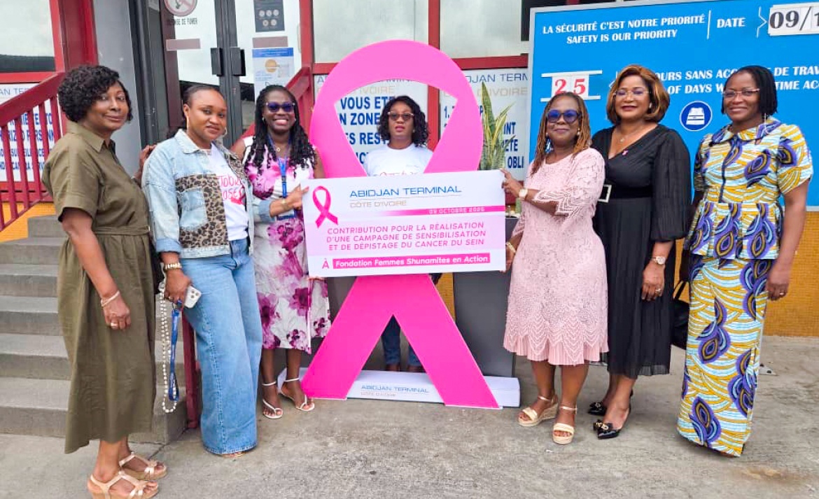 Abidjan Terminal réaffirme son engagement pour le dépistage précoce du cancer du sein en Côte d’Ivoire