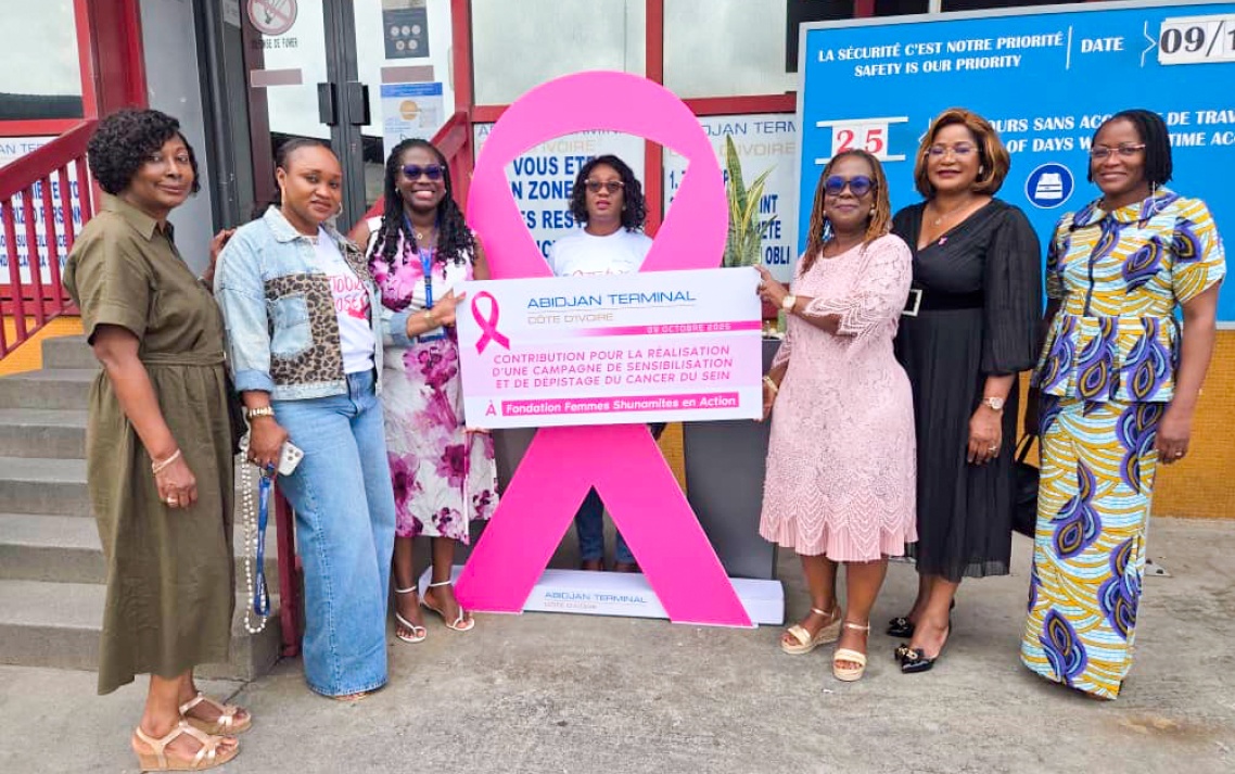 Abidjan Terminal réaffirme son engagement pour le dépistage précoce du cancer du sein en Côte d’Ivoire